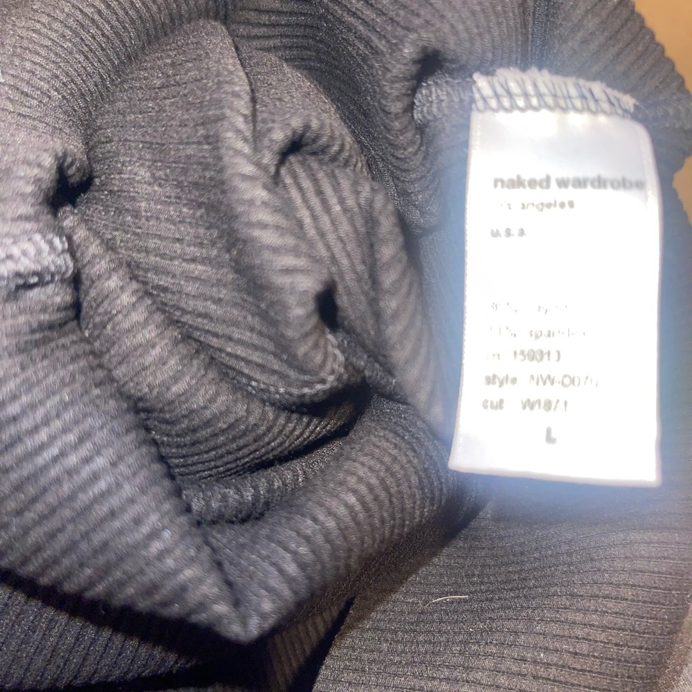 Naked Wardrobe black ribbed tank dress - Picture 5 of 10